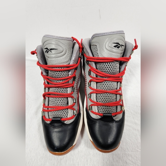 REEBOK QUESTION MID ALLEN IVERSON PRACTICE RANT SHOE SIZE 11, MENS GRAY 2016 - Picture 6 of 16